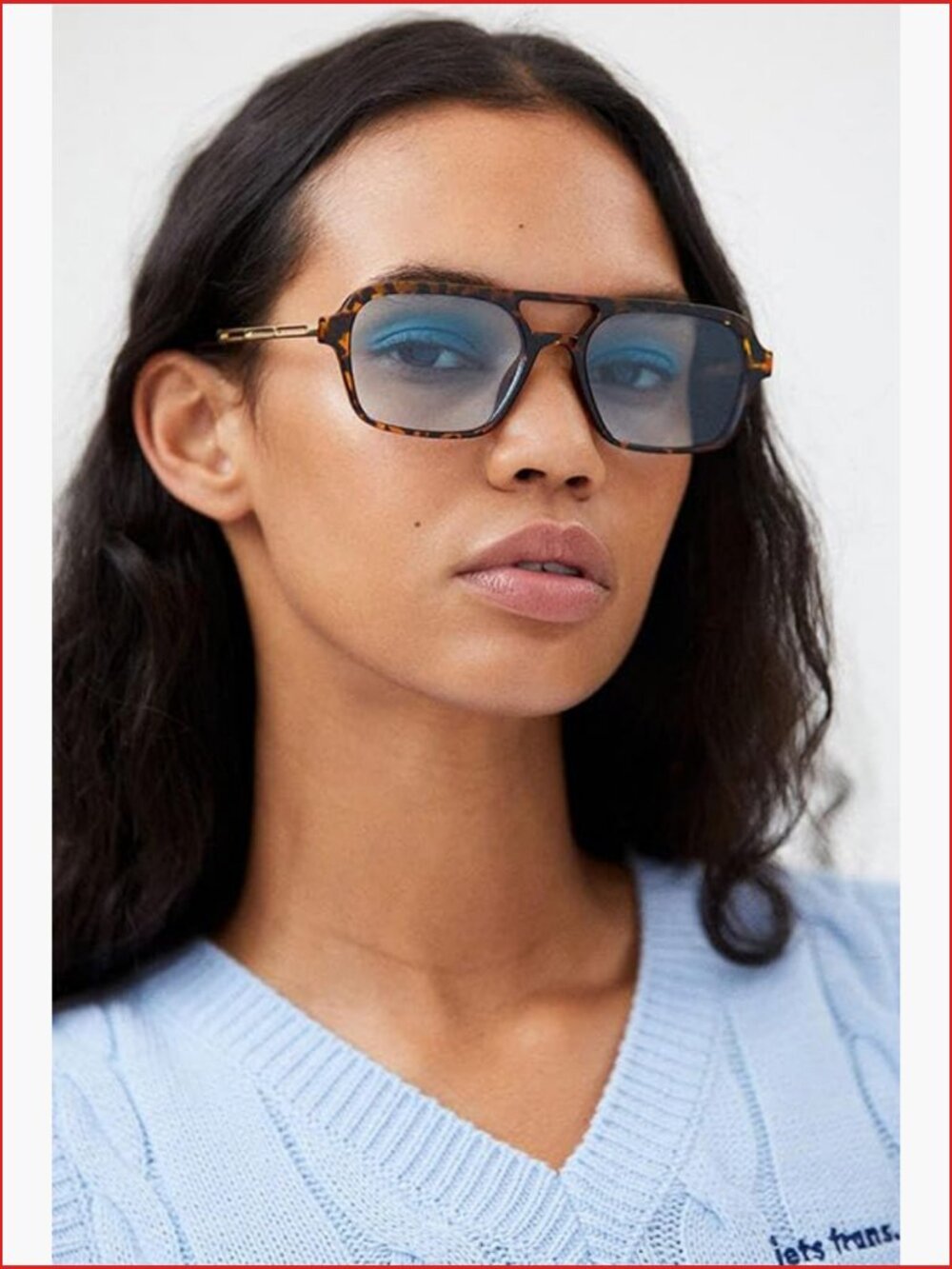 Vintage Square Tinted Sunglasses UV400 Metal Frame Unisex Retro - Picture 2 of 7